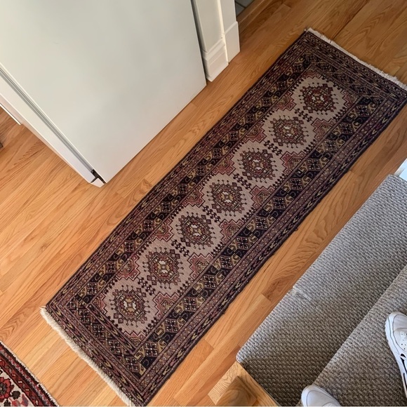 Vintage Hand-Knotted Runner Carpet (6’ x 2’) - Picture 3 of 7